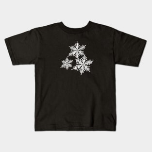 Falling Snowflakes Kids T-Shirt